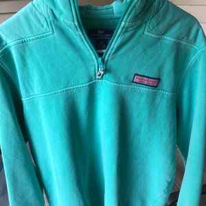 Vineyard Vines Shep pullover Sweatshirt 1/4 Green